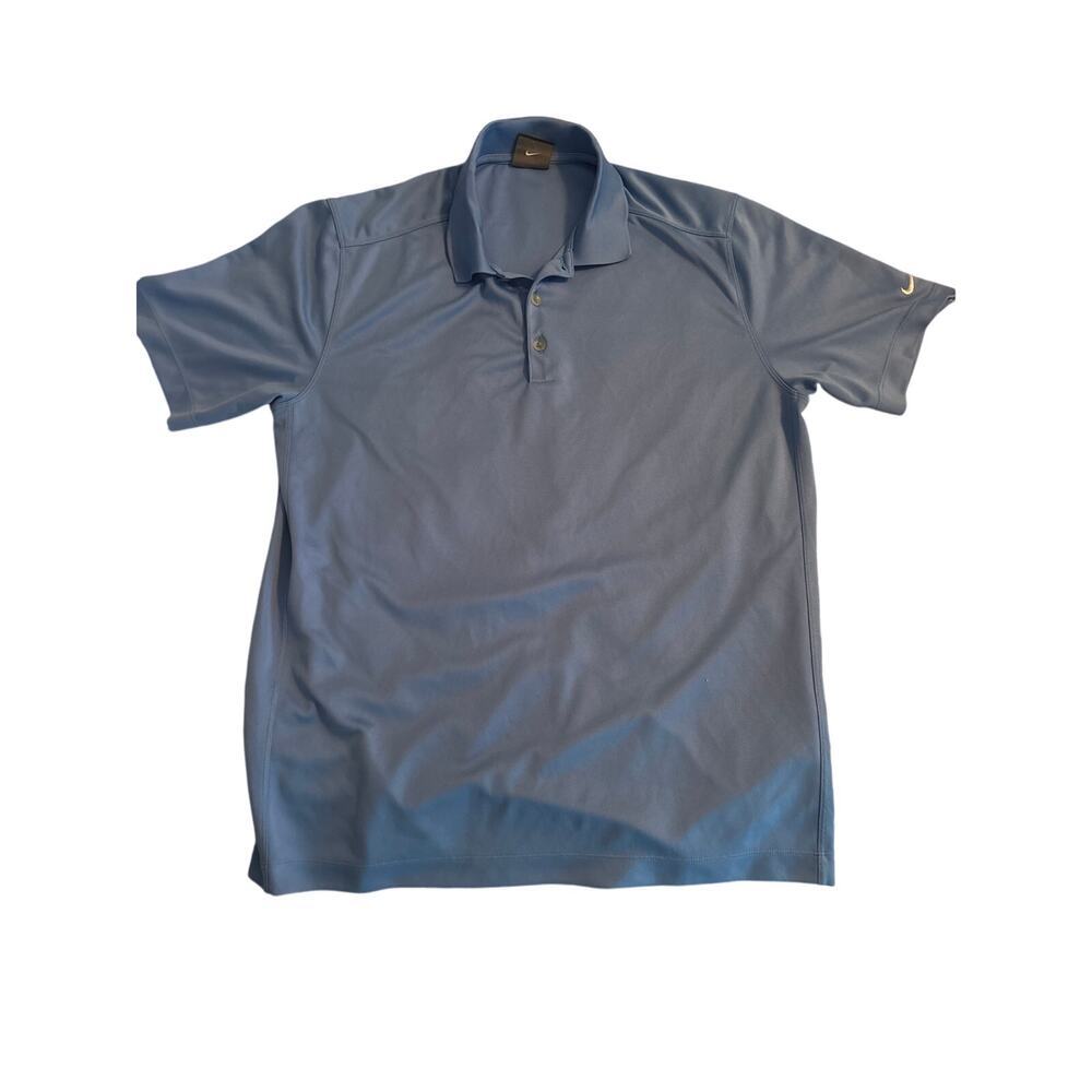 Nike golf dri-fit polo with logo on sleeve sz men’s large spring break